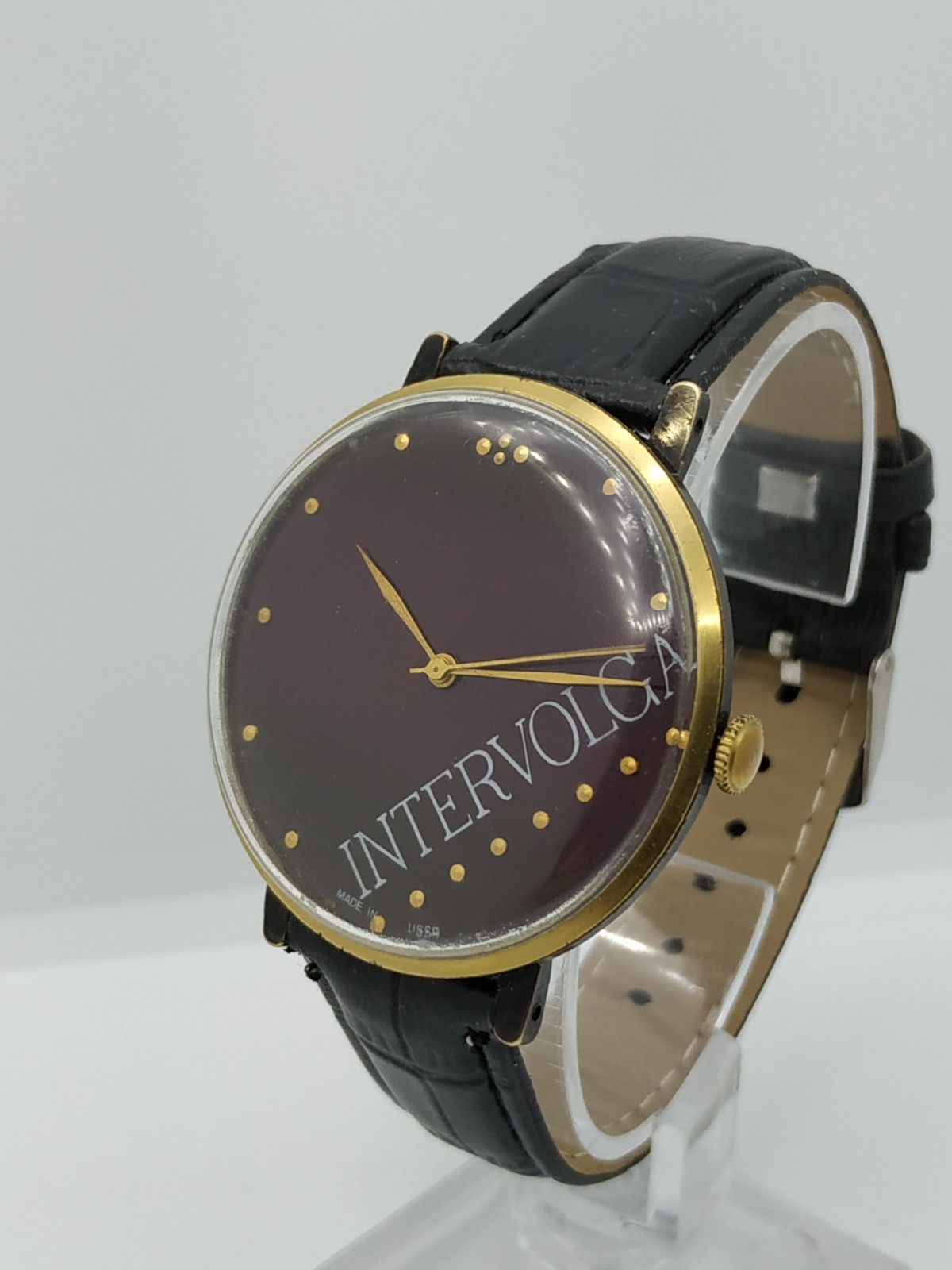 Men’s Vintage Watch Zarya SEKONDA INTERVOLGA USSR Mechanical Retro Soviet Dress