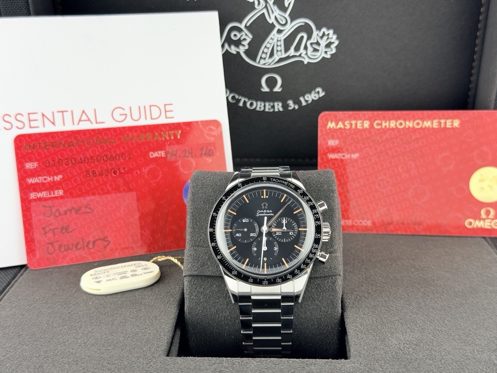 2026 Omega Speedmaster First Omega in Space 310.30.40.50.06.001 39.7mm Box Paper