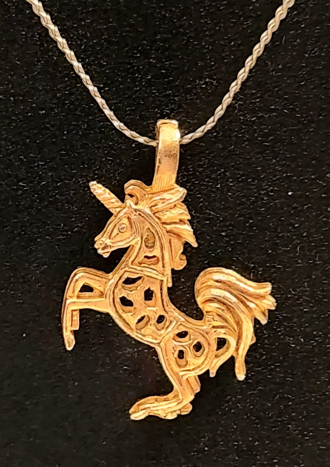 Jewelry Necklace Golden Pendants – Unicorn – Bear – Elephant – Double Heart