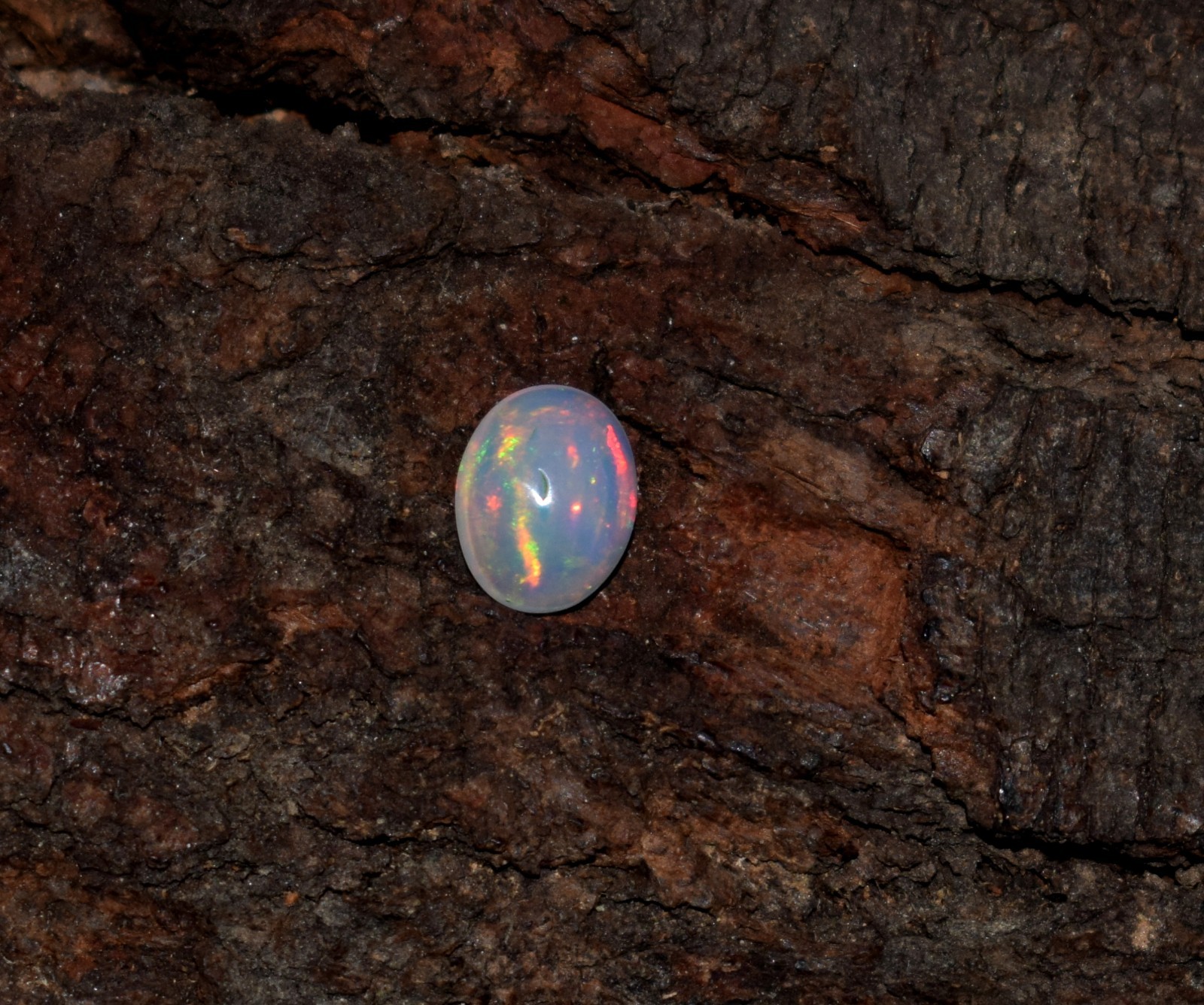 Natural Ethiopian Wello Fire Opal Cabochon Gemstone 6X8mm Loose AAA A06