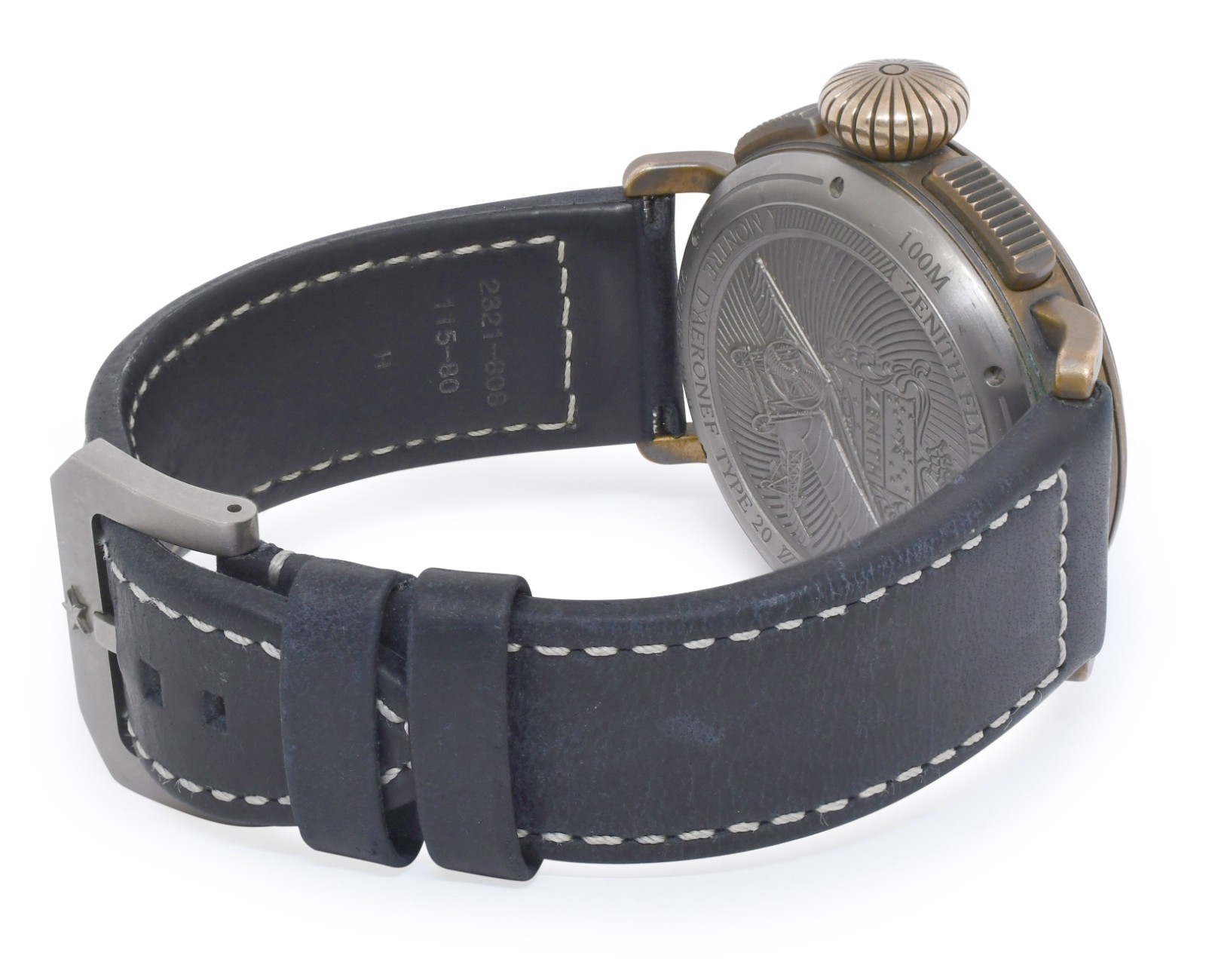 Zenith Pilot Type 20 Chronograph Bronze Blue Dial 45mm Watch B/P ’20 29.2430.406
