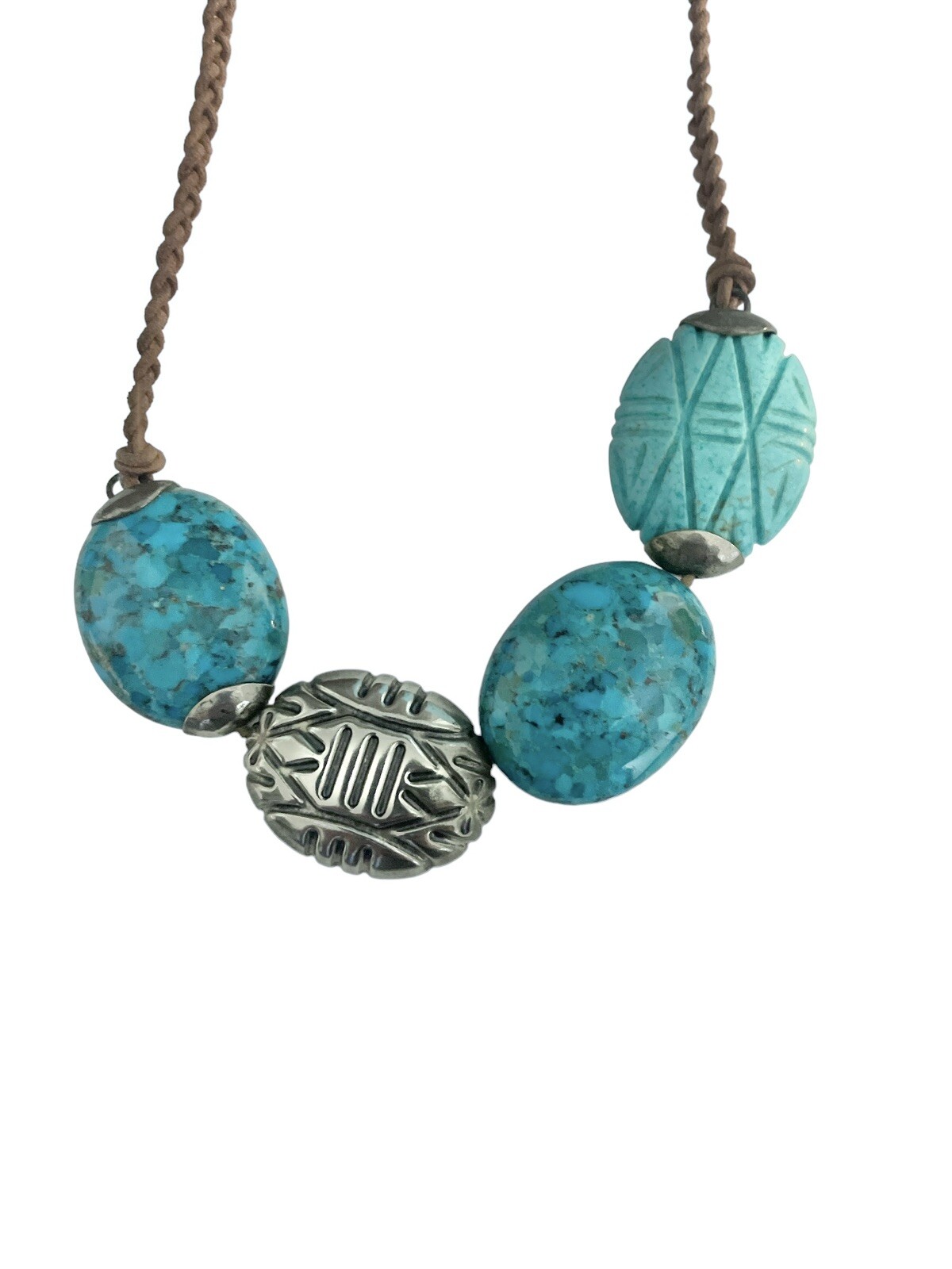 Silpada Sterling Silver Turquoise Magnesite Turks & Caicos Necklace N2859