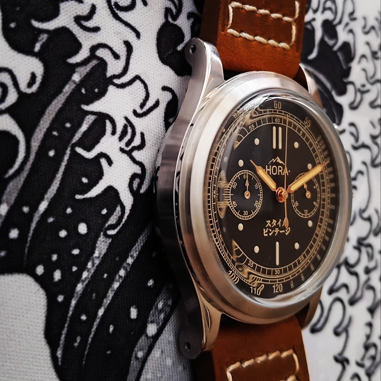 Watch -Hora- Turin 38mm Chronograph Vintage Japan