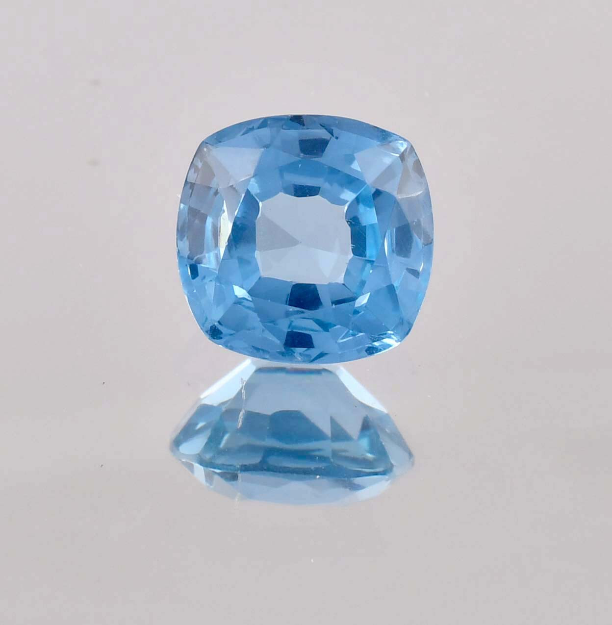 Flawless 7 x 7 mm Natural Blue Tourmaline 2.50 Ct GIT Certified Loose Gemstone