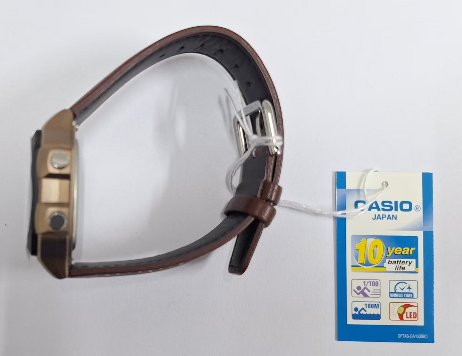 Casio AE-1200WHL-5A Mens Watch Digital Sports World Leather Band AE1200WHL5A