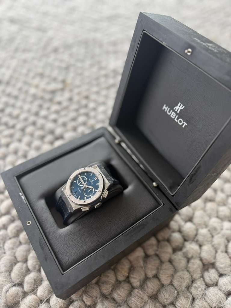 MINT Pre-owned Hublot Classic Fusion Date Chronograph Titanium 45MM Men’s Watch