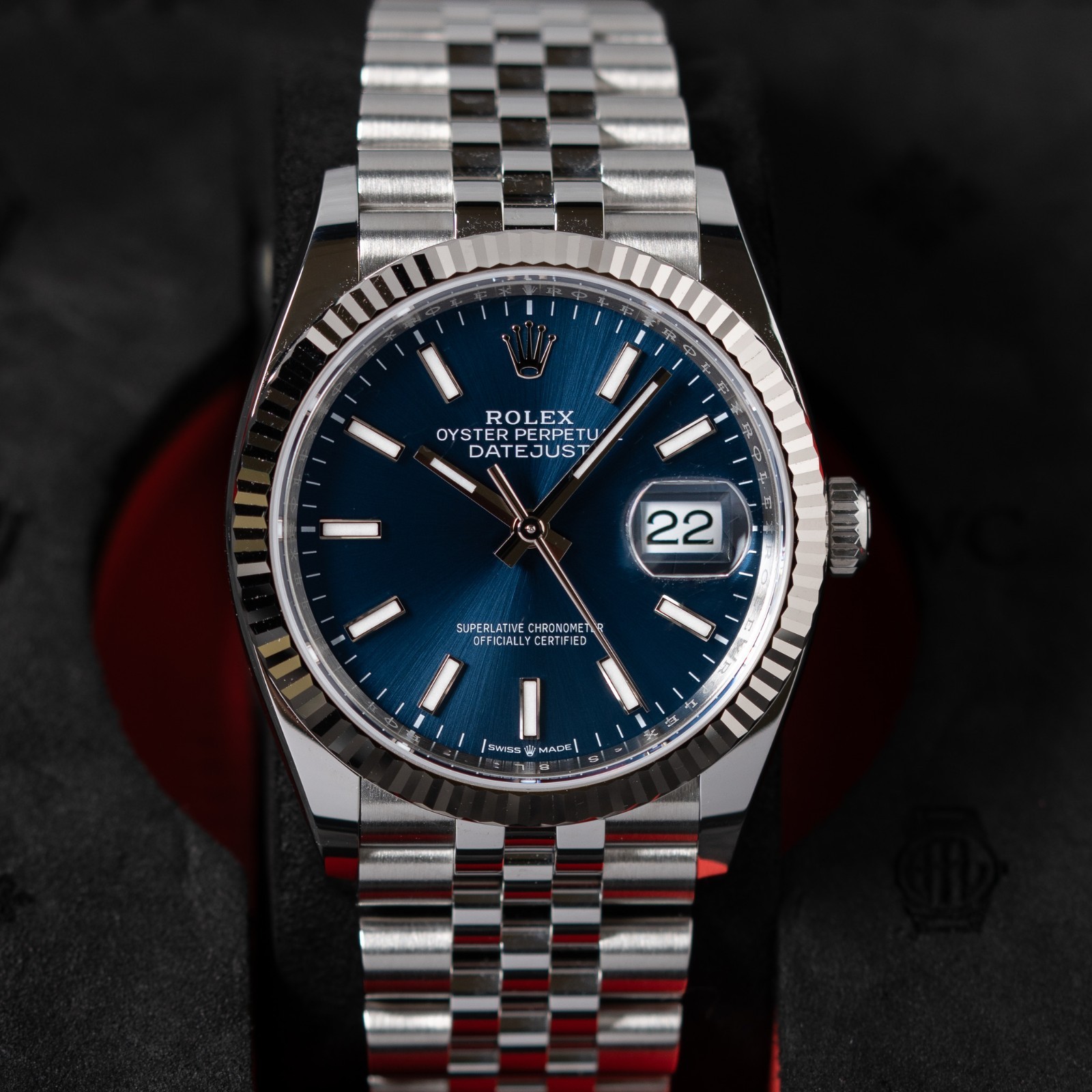 Rolex Datejust 36mm Blue Dial Jubilee Bracelet Ref. 126234 Complete Set w/B&P