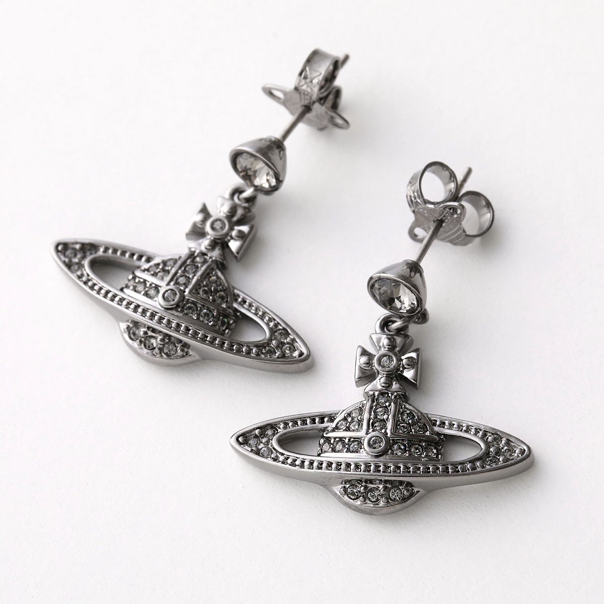 Vivienne Westwood MINI BAS RELIEF DROP Earrings Women’s Crystal Orb Earrings