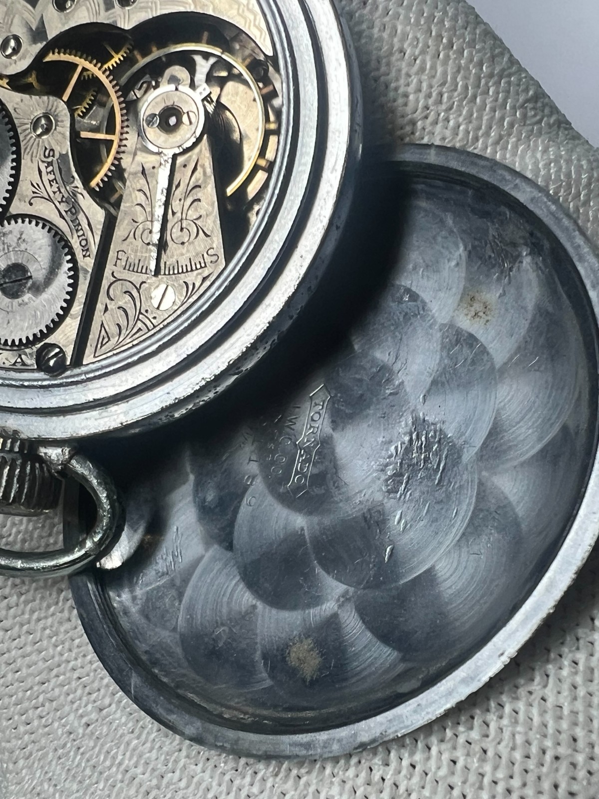 57. Elgin Y 1907 pocket watch 16s 7 J G 291model 7 Class 110 running