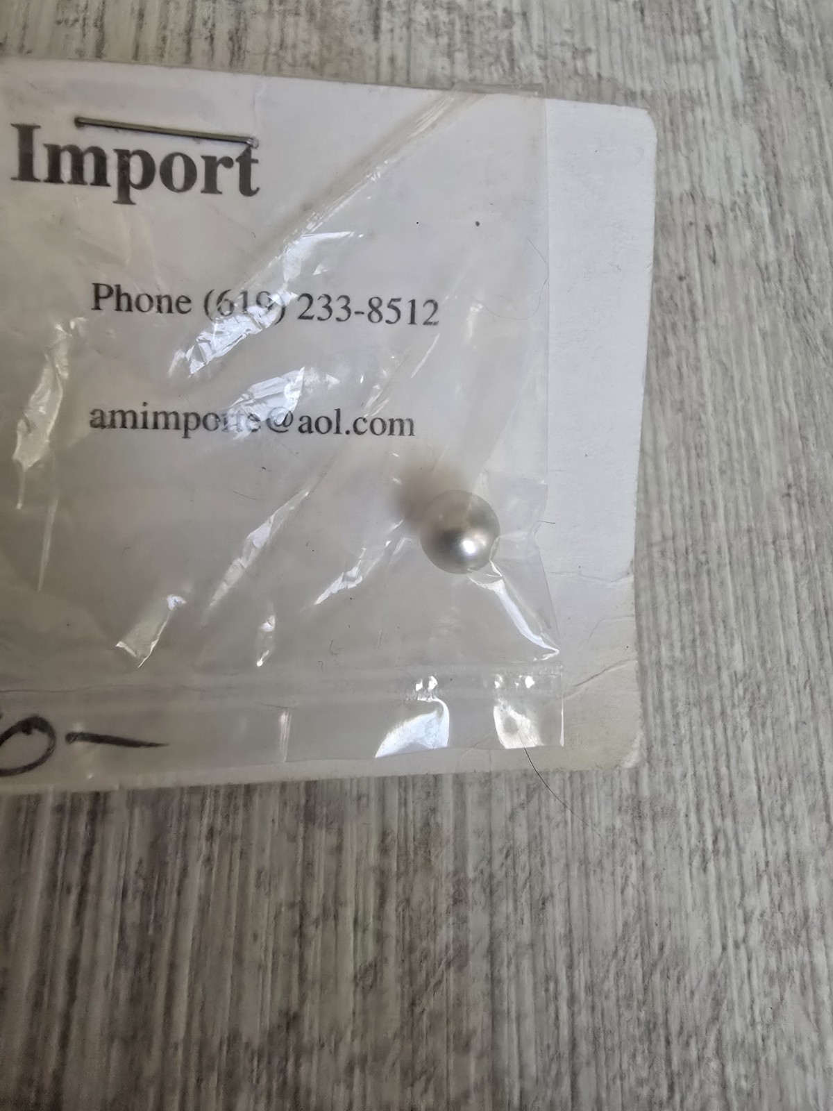 Lot of 2 Loose Cultured Pearls 6-6.9mm Pink & Black w/ Original Tags Jewelry