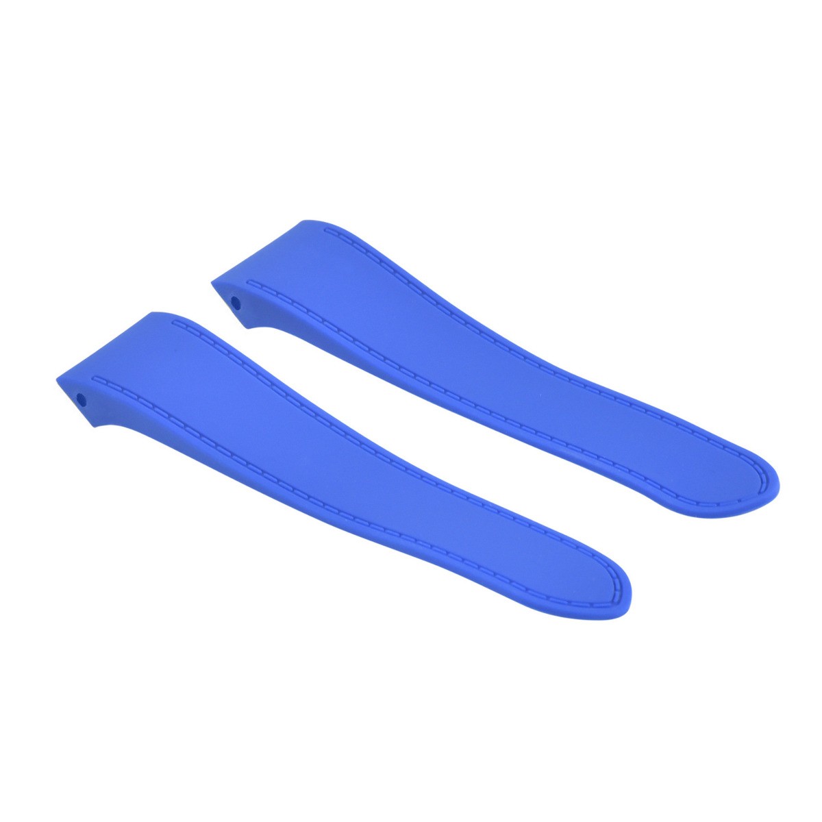 23mm Light Blue Polyurethane Rubber Replacement Strap For Cartier Santos 100XL