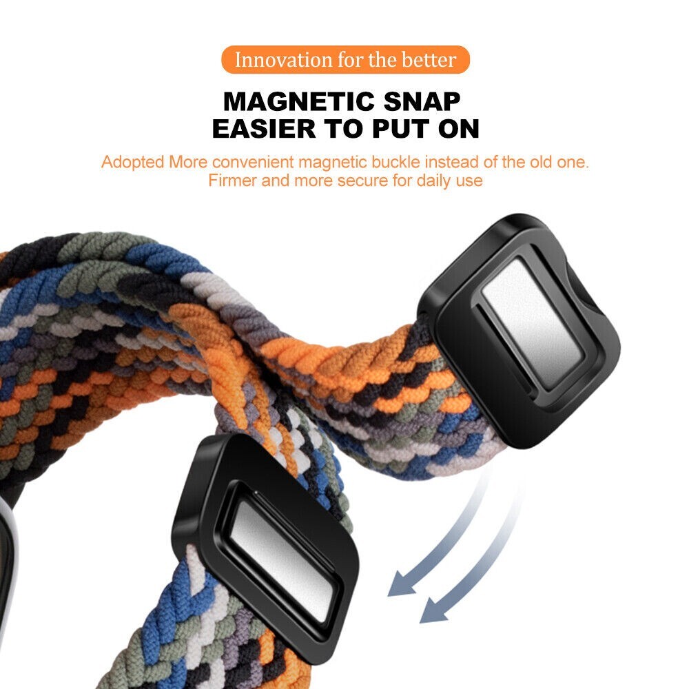 Hot Magnetic Nylon Loop Strap Band For Apple Watch Series 11-1 Ultra SE 38-49MM
