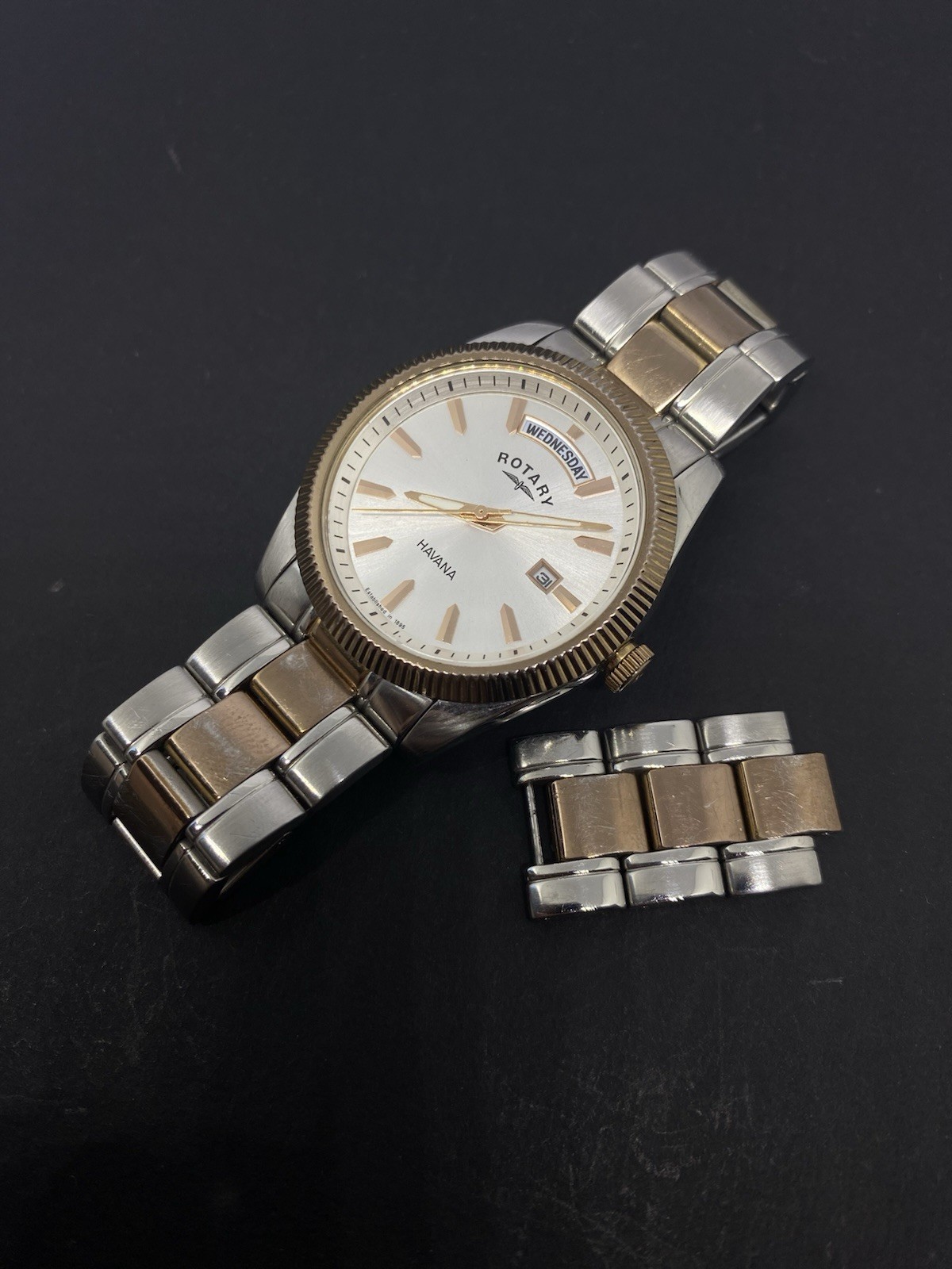 Rotary Havana Two Tone Rose Gold Men’s Watch GB02662/06