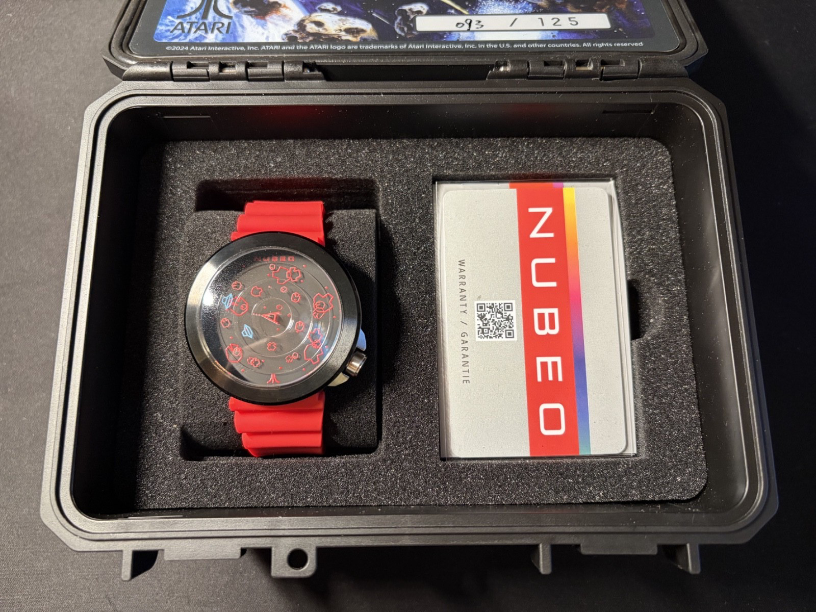 New Atari Nubeo Supernova Red Watch 45th Limited Edition Asteroids Collectible
