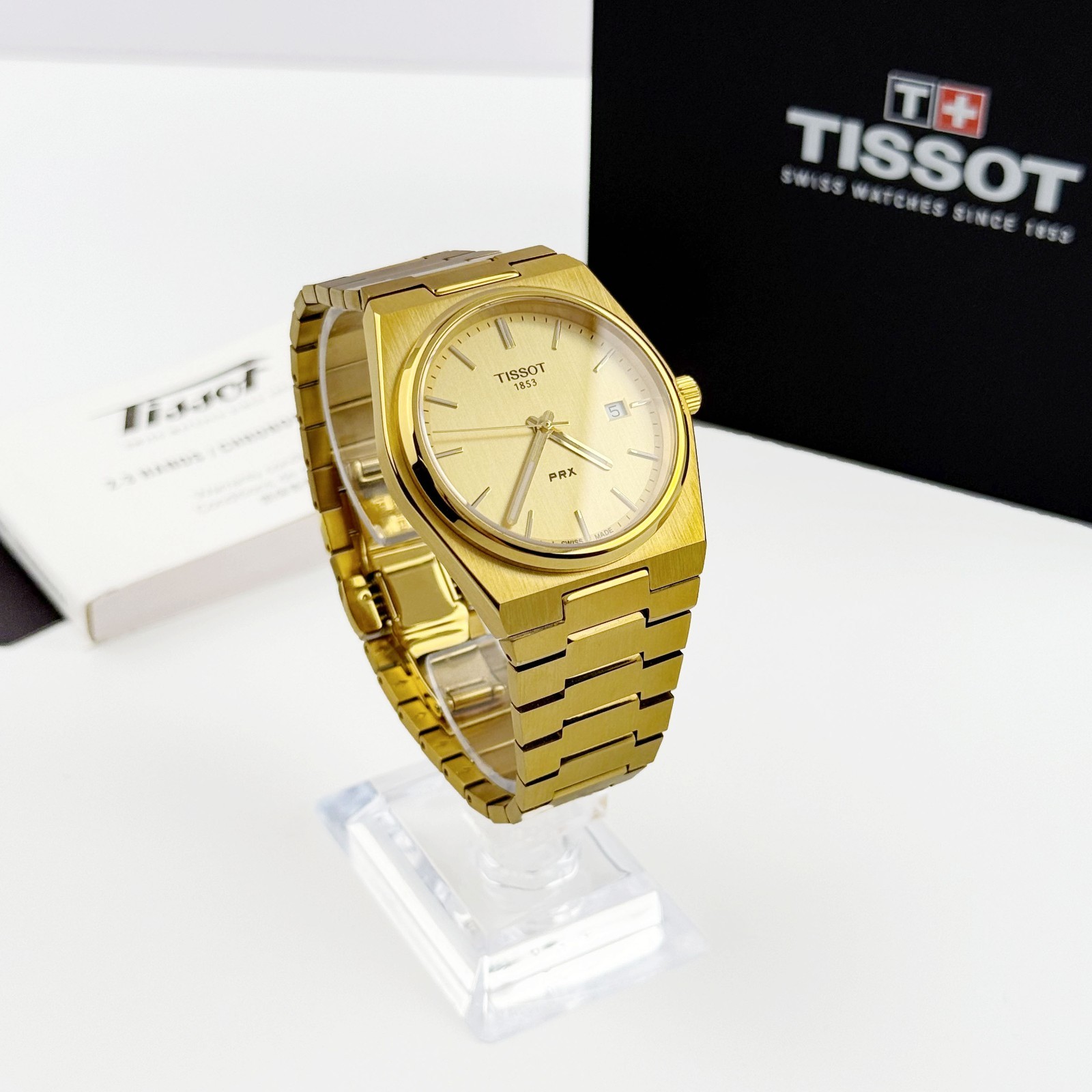 Tissot PRX T137.410.33.021.00 Champagne Dial 316L Stainless Steel Men’s Watch