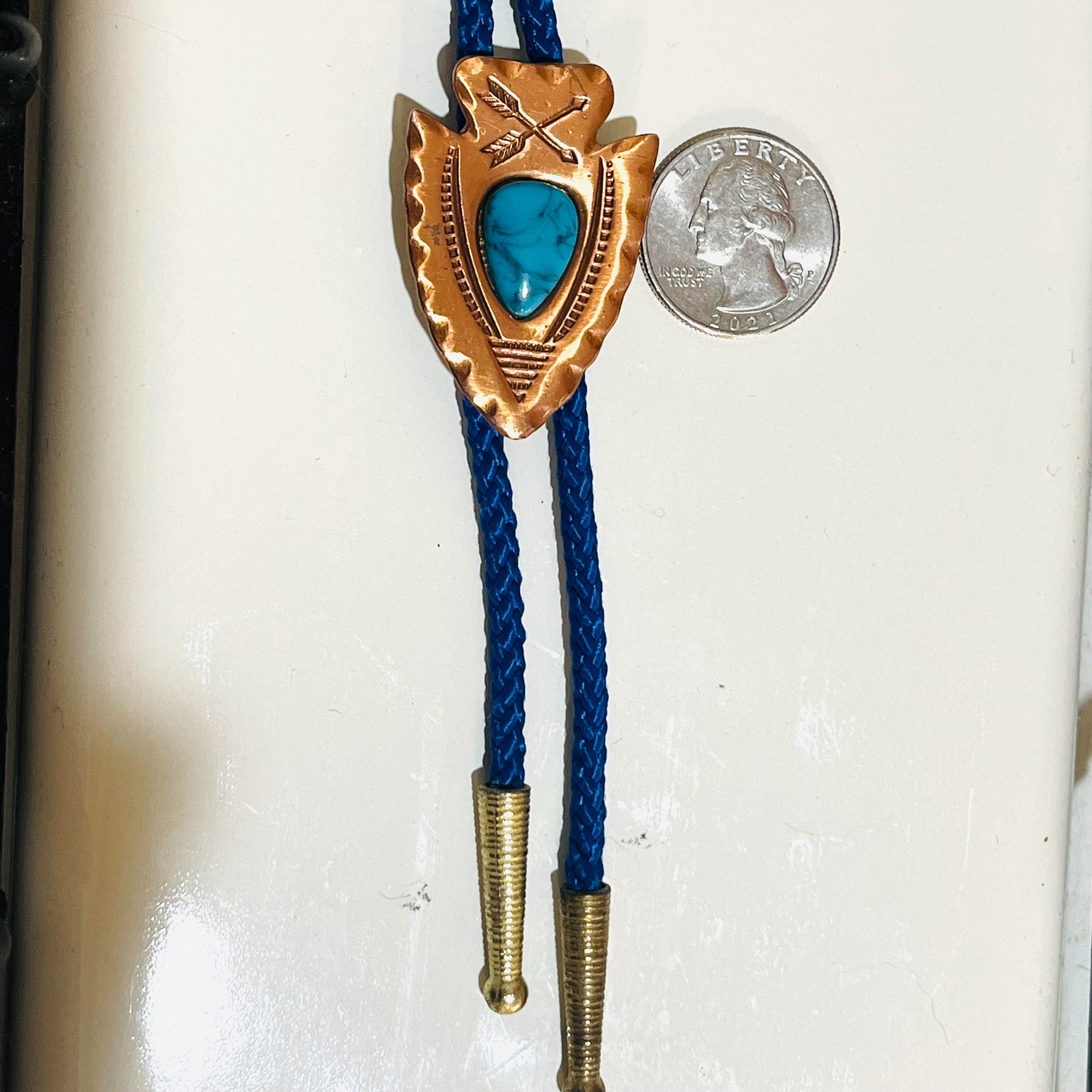 Assorted lot of five, Western-Style, Native American, Jasper ,Bolo Ties