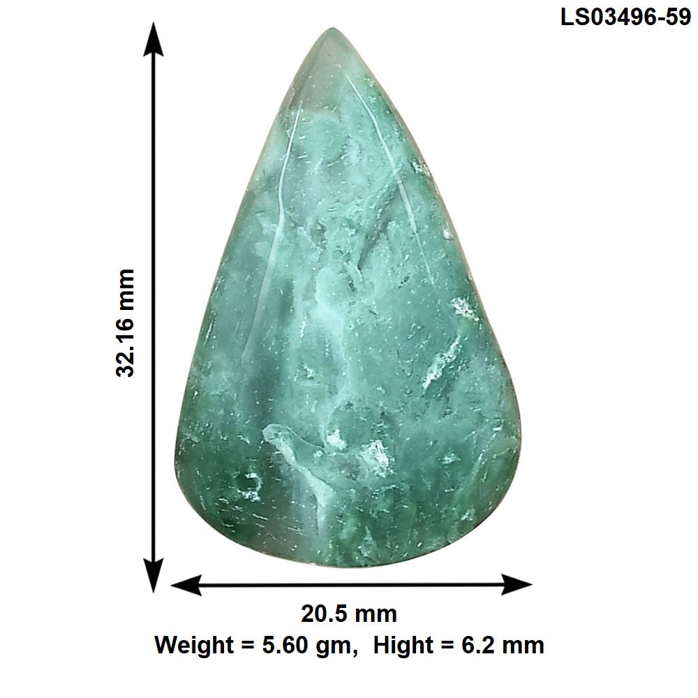 Natural Mtorolite 32.16×20.5×6.2 mm Pear Shape Polished Gemstone LS03496-59