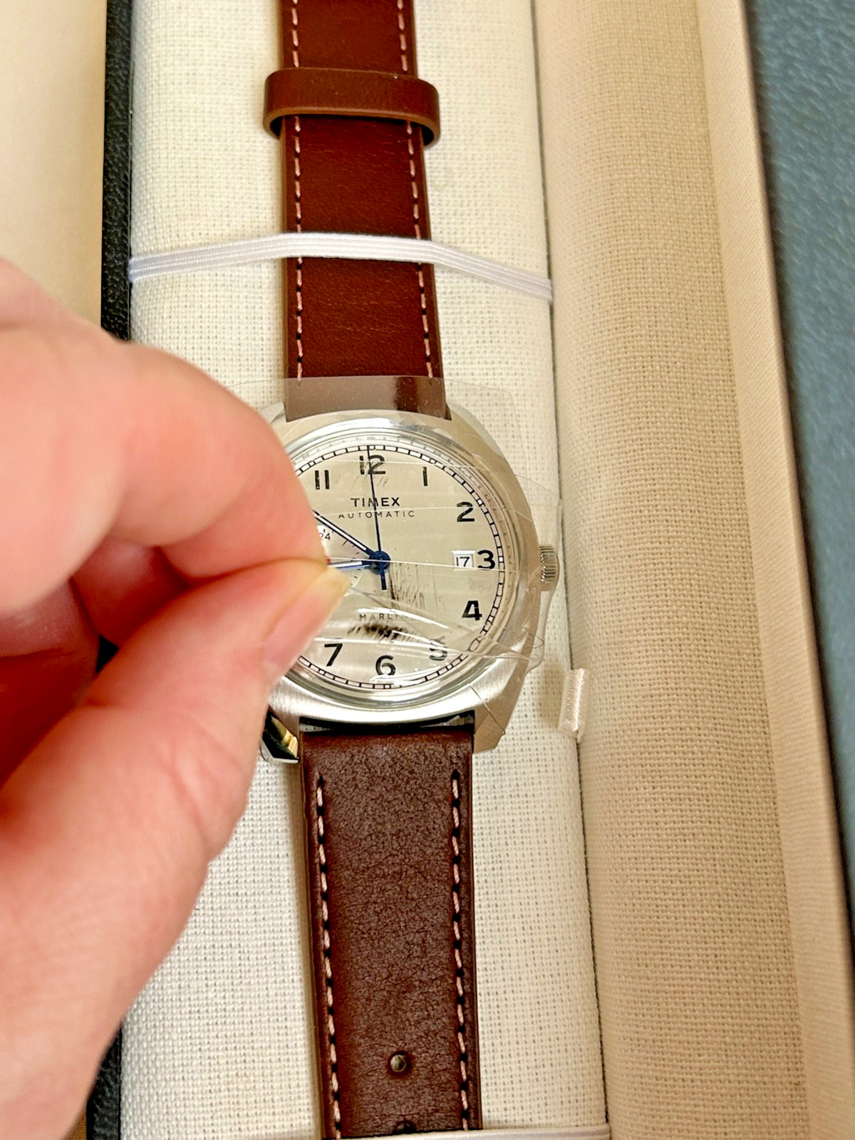 New in Box Timex Marlin Sub-dial Automatic Watch 39mm Leather Strap Watch