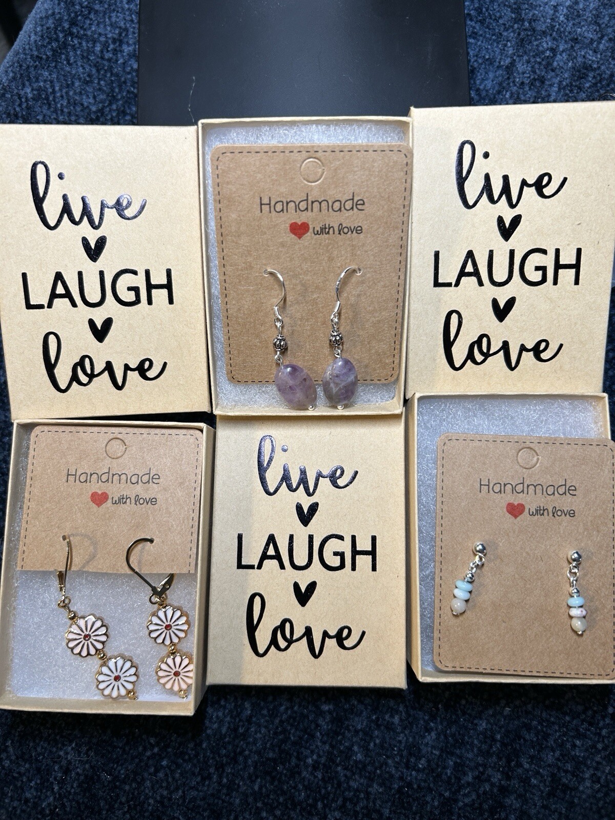 3 Pairs of Earrings GIFT BOXES INCLUDED and FREE SHIPPING