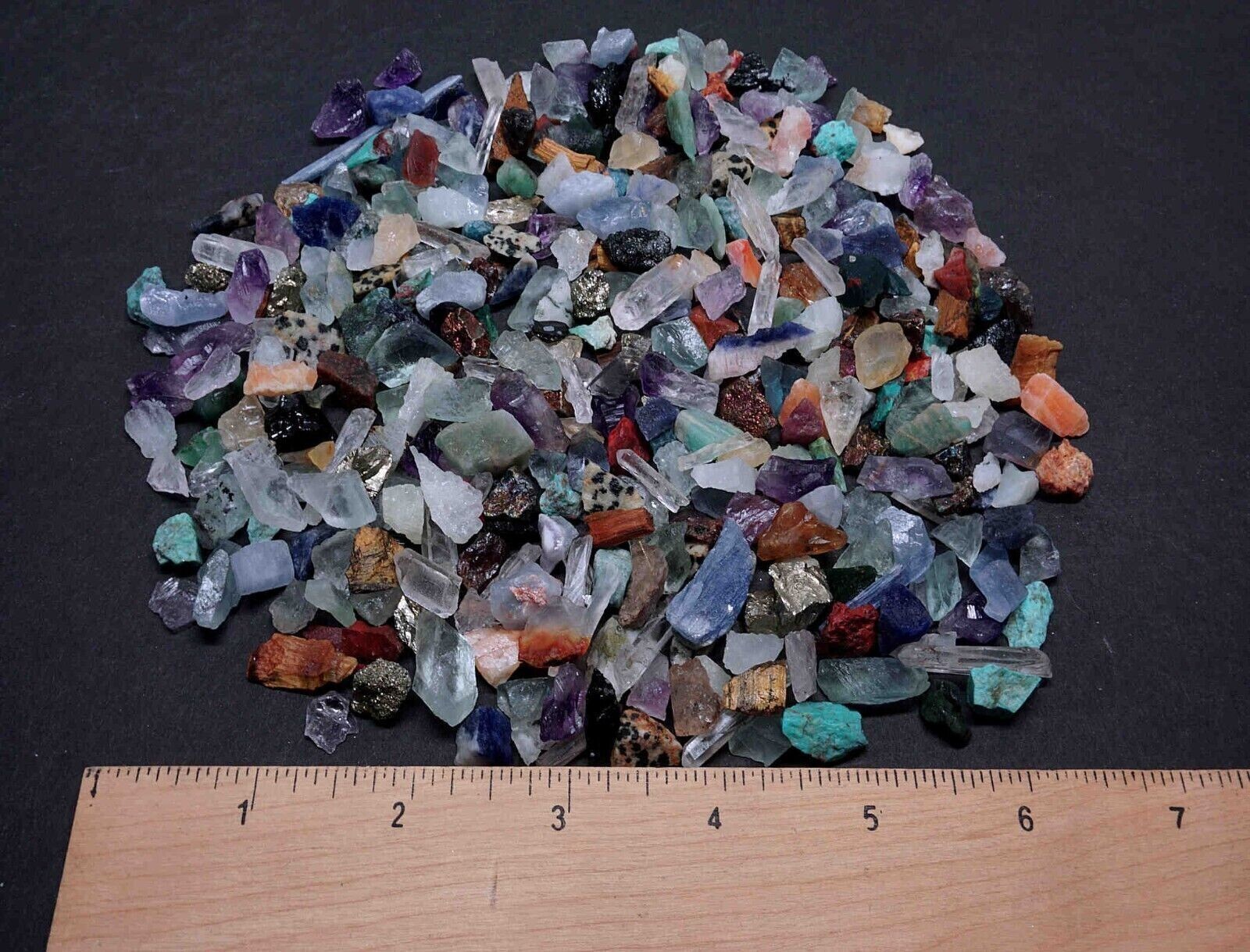 Micro Crafters 1/2 Lb Lot Natural Crystals Mineral Specimens Mixed Gemstones