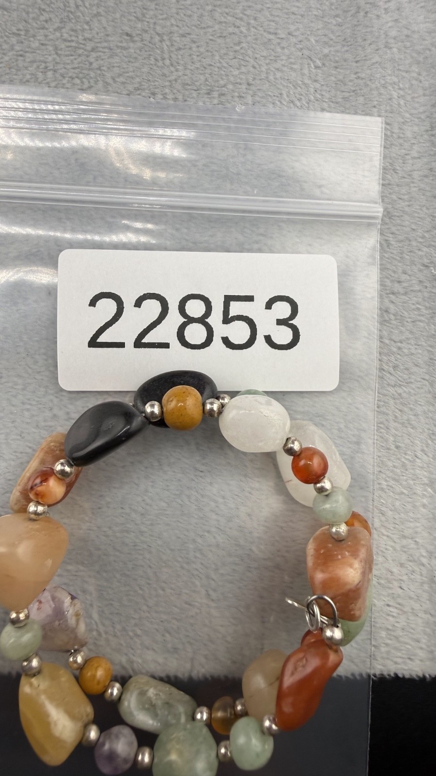 Mine Finds By Jay King Wrap Bracelet Polished Stone Signed 6”