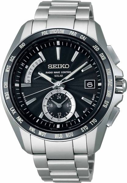 Seiko Brightz Solar Radio World Time SAGA159 132 000 New