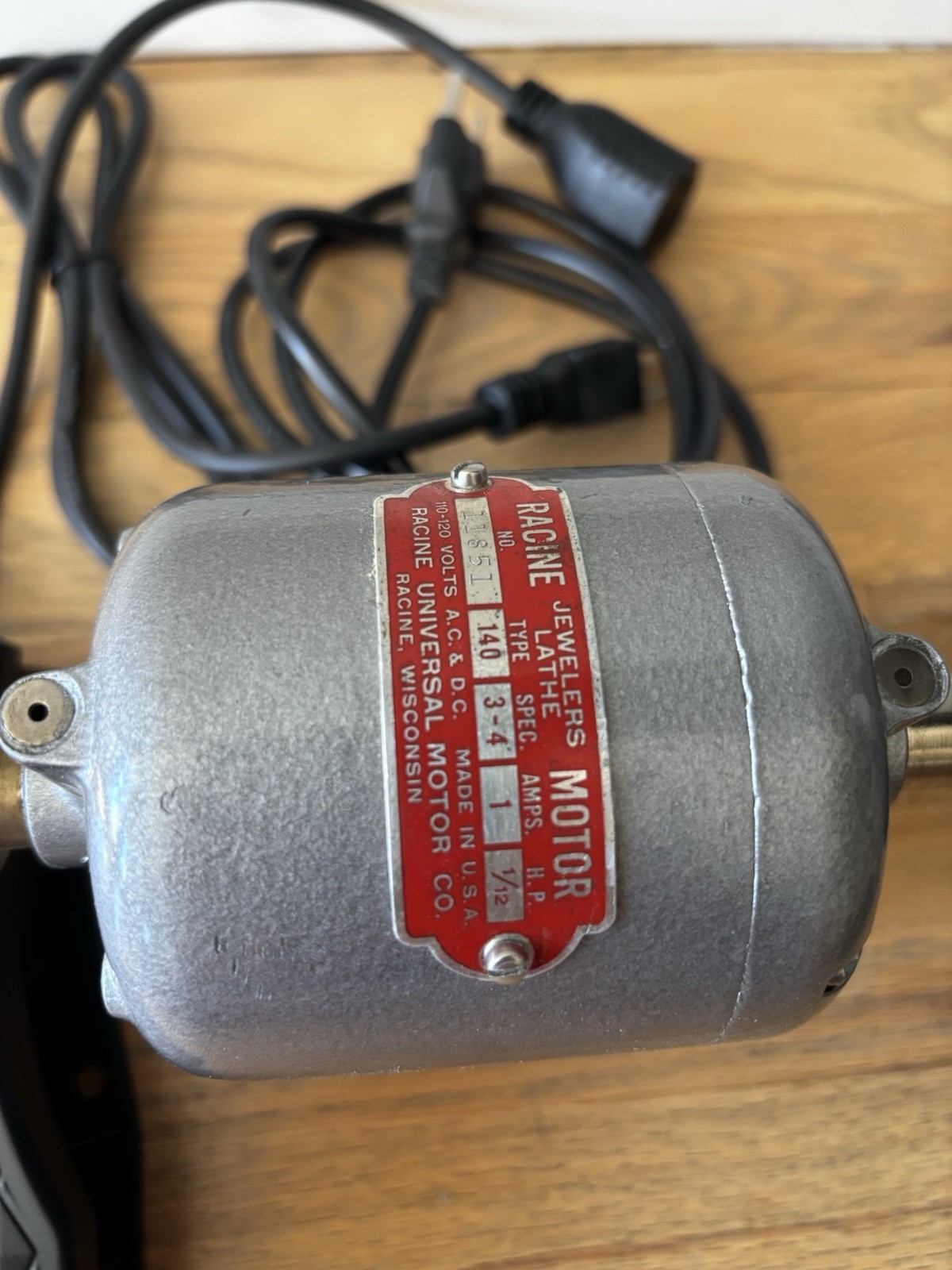 Racine Jewelers WATCHMAKER Lathe Motor VARIABLE SPEED 2 Directions