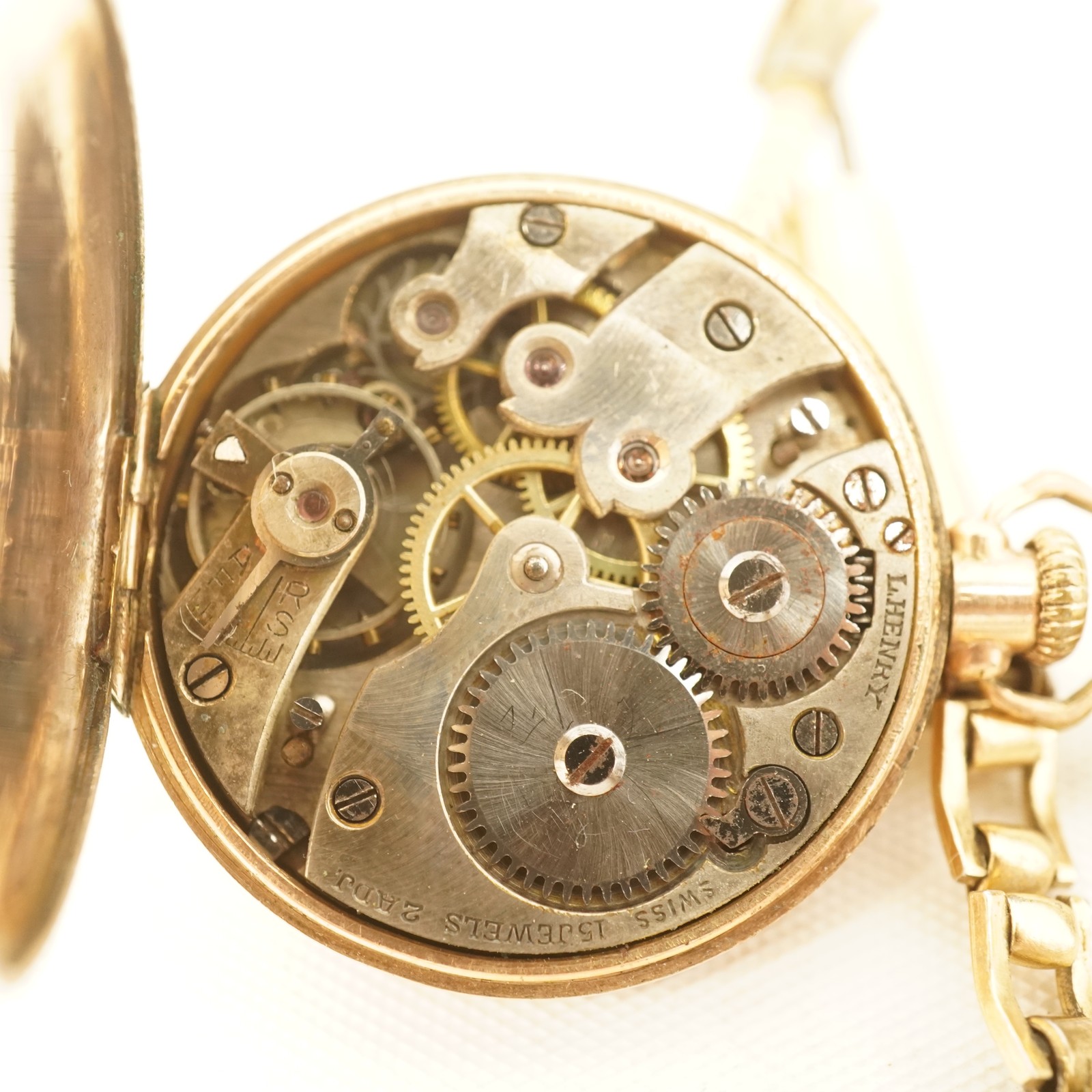 Vintage L Henry Ladies Wristwatch in S.W.C. Co.GF 25mm Case Working