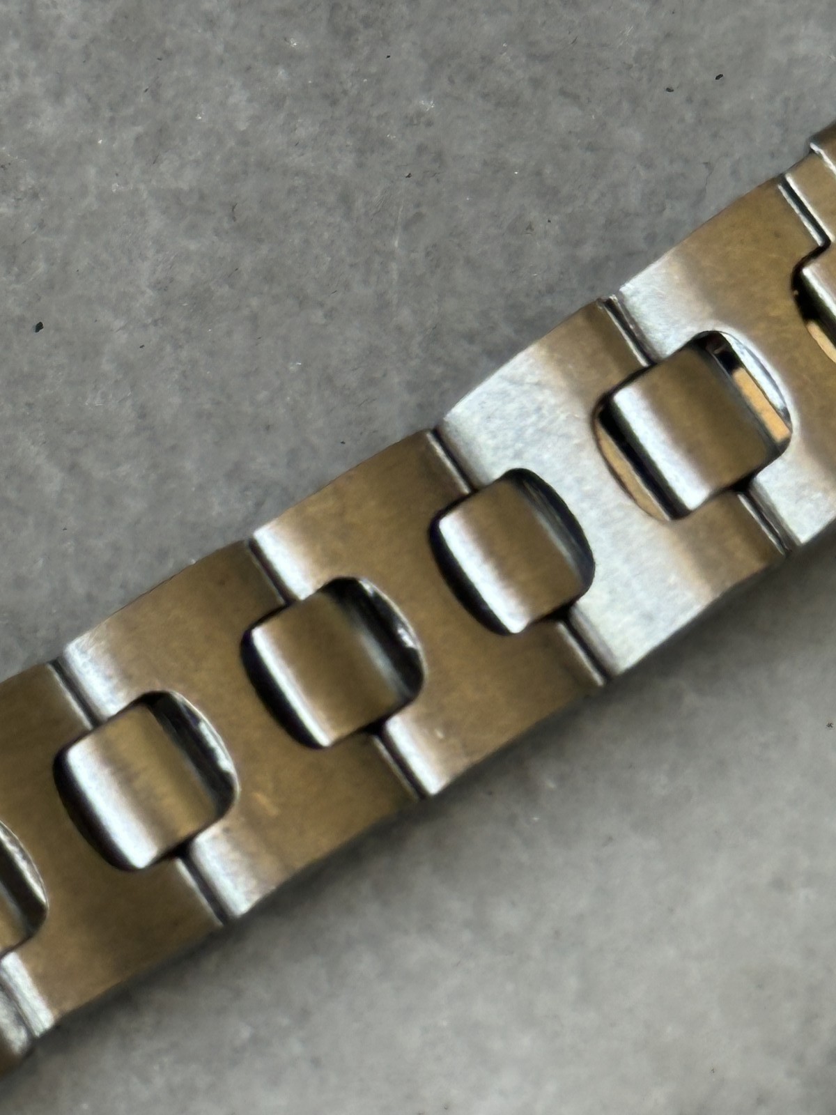 Bracelet de montre vintage en acier inoxydable