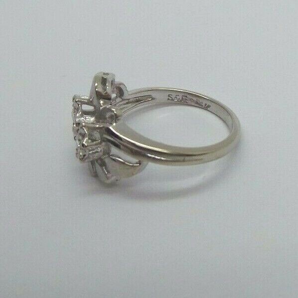 STUNNING 14K WG FOREVER US DIAMOND RING SZ 6.5 BB00182 3.54 grams