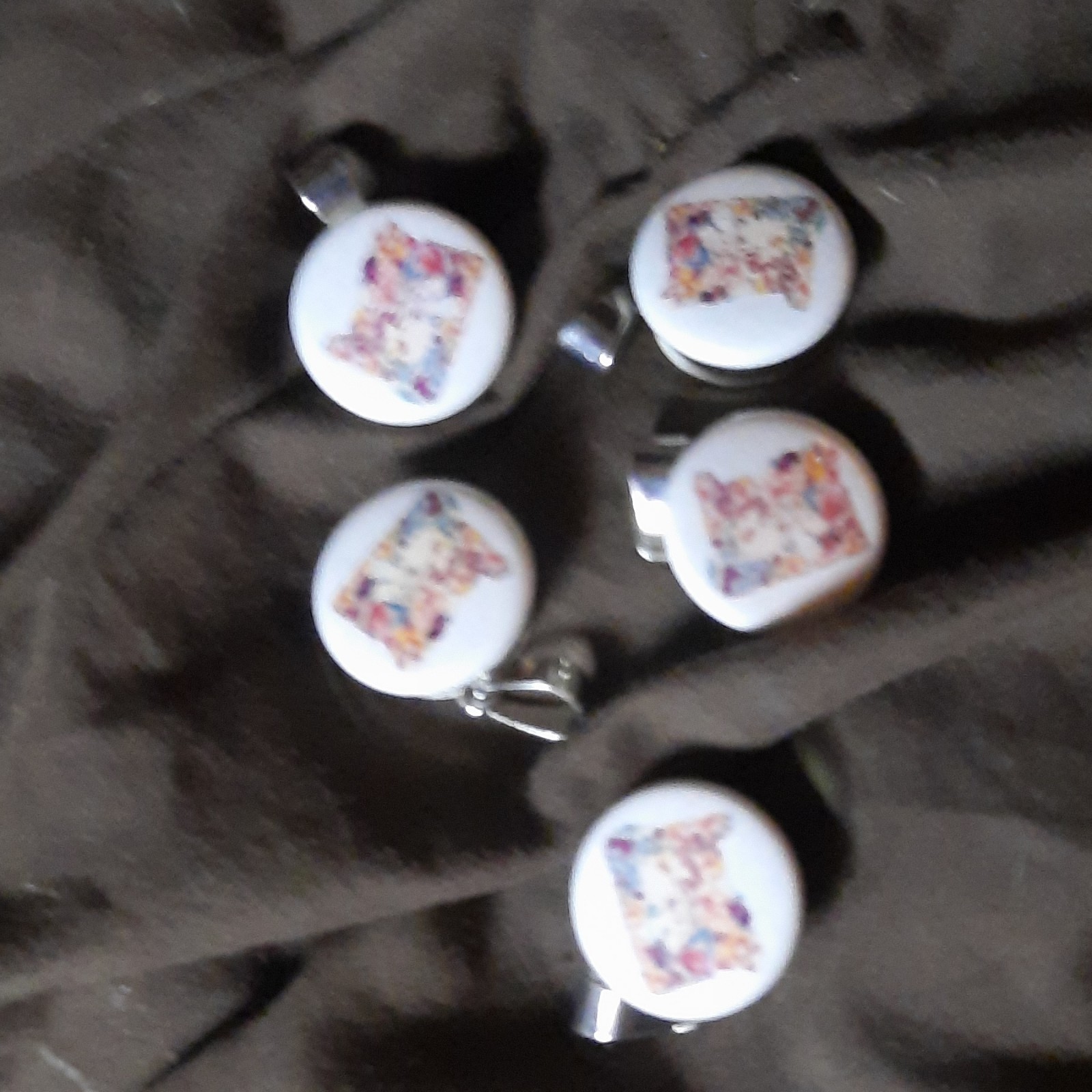 Multicolor Mixed Jewelry Lot Earrings & Charms Assorted Designs Metal Plastic