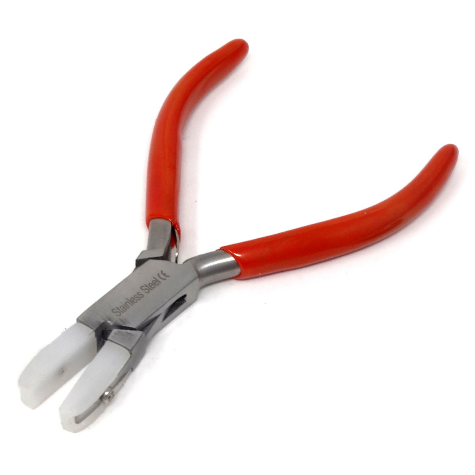 Pliers Flat Nylon Jaws Nose Jewelry Bead Wire Work Tool Straighten Wire