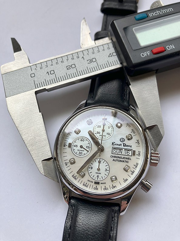 Ernst Benz ChronoJewel Automatic Watch White MOP Dial 40mm 20100 Pre-Owned