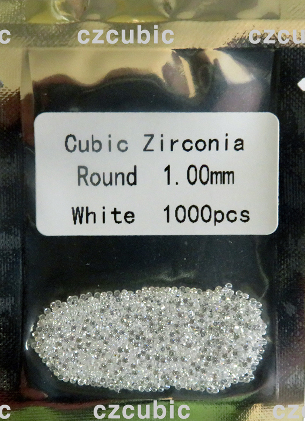 ROUND CUBIC ZIRCONIA CZ LOOSE STONES 1000 PCS 1.0 – 3.0 MM 5A QUALITY SHIP IN US