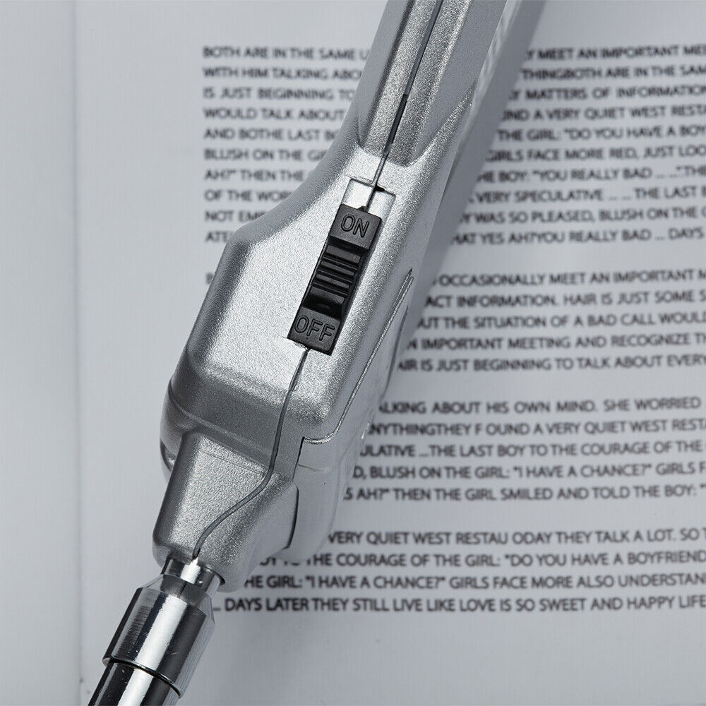 Magnifying Glass LED Light Hands Free Desk Lamp with Clamp Reading Close Work