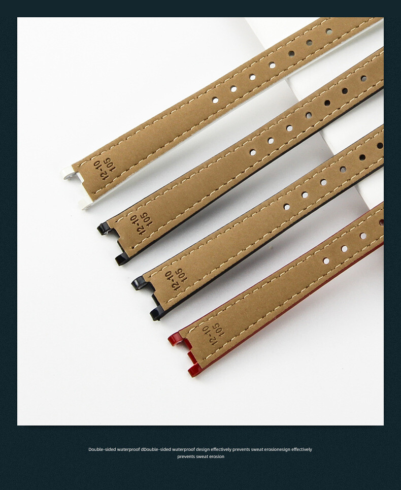 High Quality Genuine Leather Watch Band Straps Ladies 12mm Fits Tissot FLAMINGO