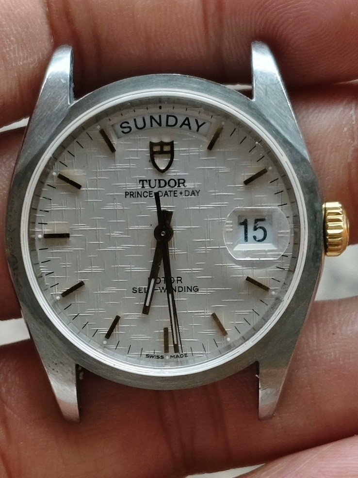 Tudor 76213 Stainless Steel 2834-2 Automatic Movement Watch Working