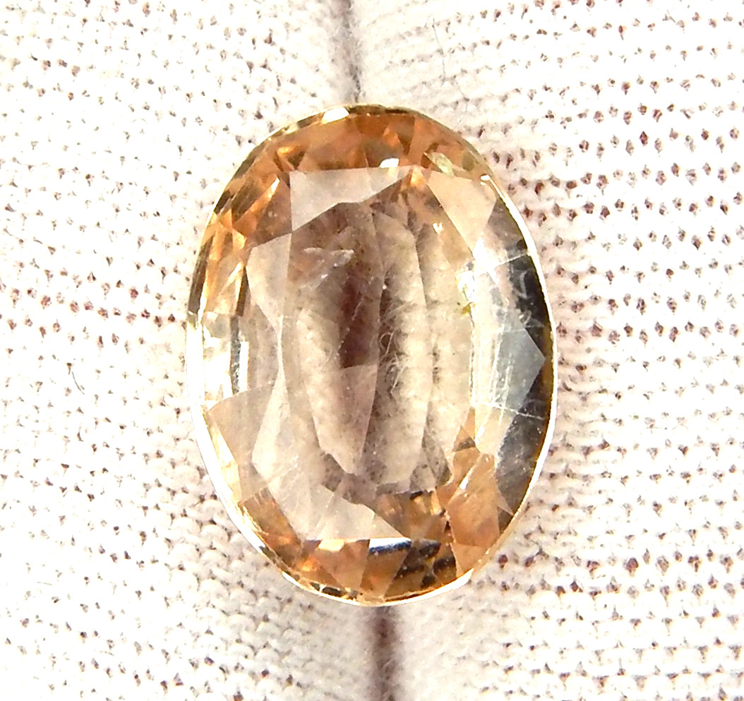 Fiery 5.1ct Imperial Topaz Natural Earth Mined Faceted Oval Brazil