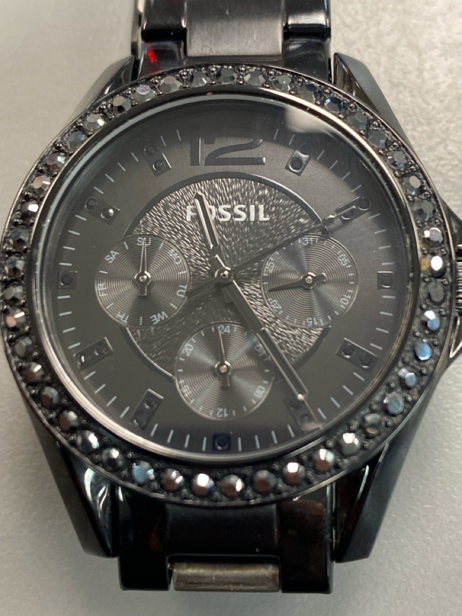 Fossil Black Riley stainless steel Ladies Watch (PD7016031)