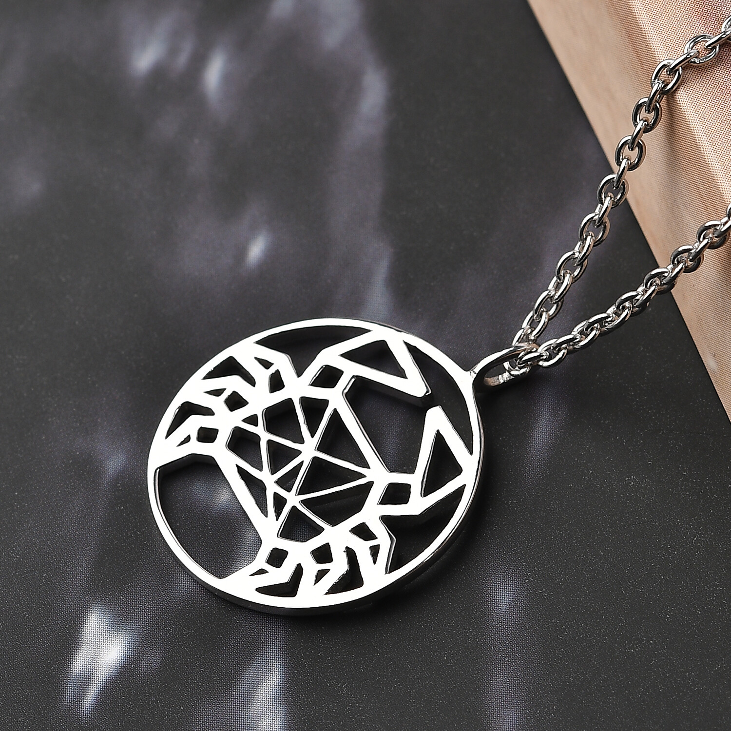 Cancer Zodiac Star Sign Pendant Necklace in 925 Solid Sterling Silver 7.5 Grams