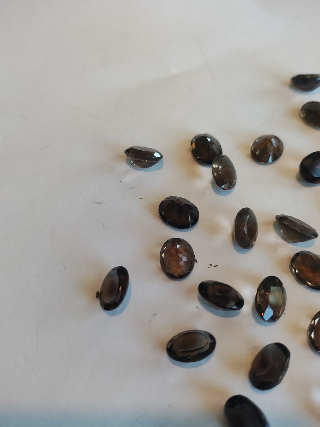 Faceted Smokey Quartz Calibrated 100cts Good Quality And Cuts 8x10mm