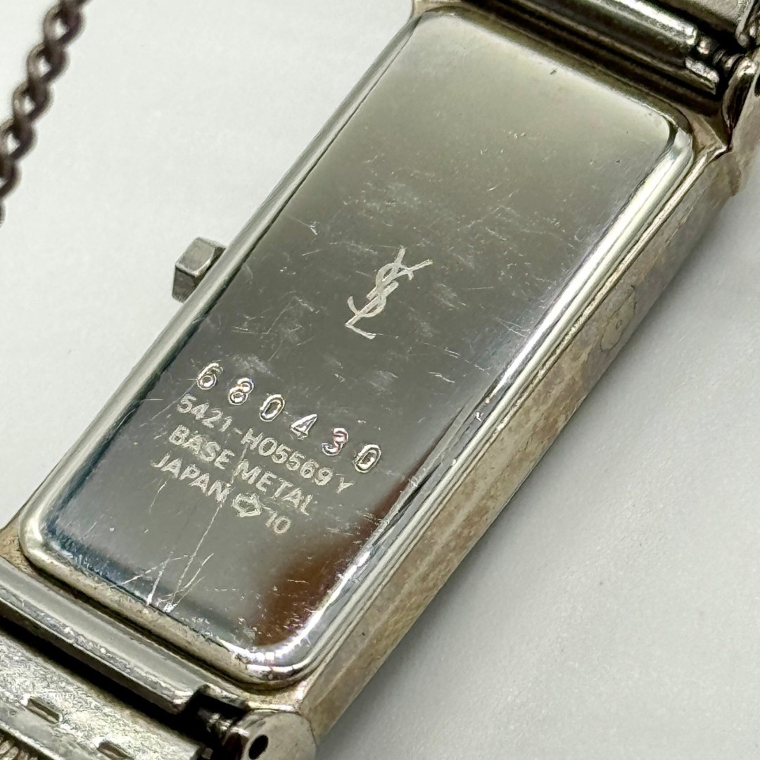 Yves Saint Laurent Watch Black Dial 2 Hands 5421 H05569 Working