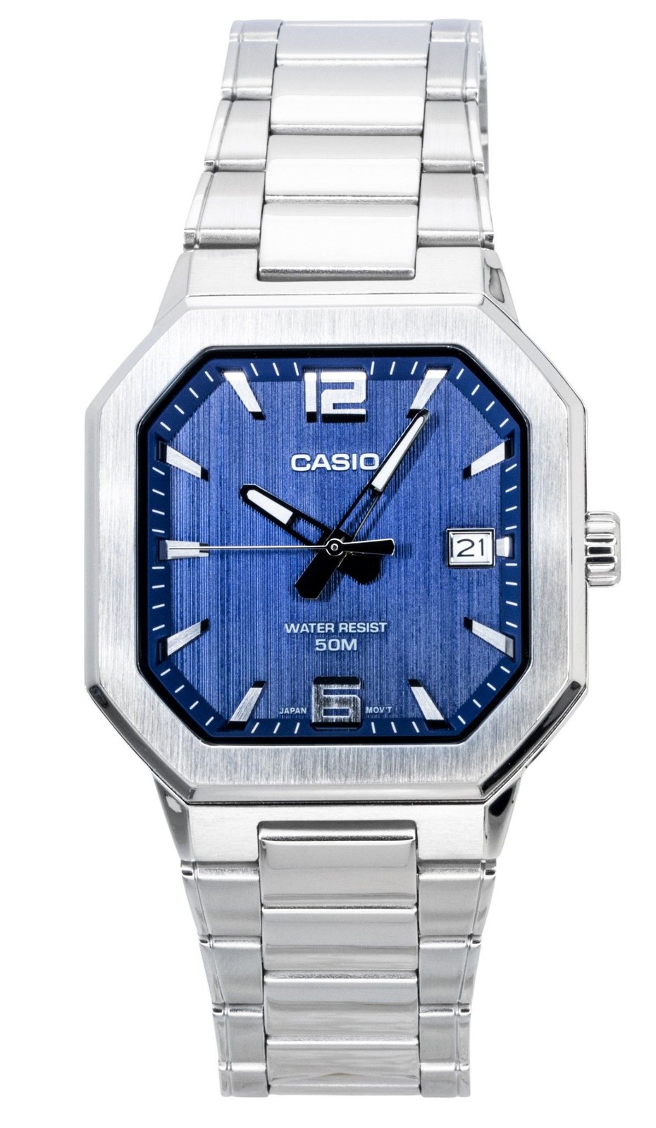 Casio Analog Stainless Steel Blue Dial Quartz MTP-B195D-2AV Men’s Watch