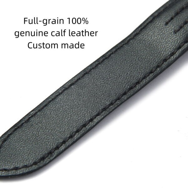 Custom quickswitch calfskin leather strap for Cartier Roadster with grooves