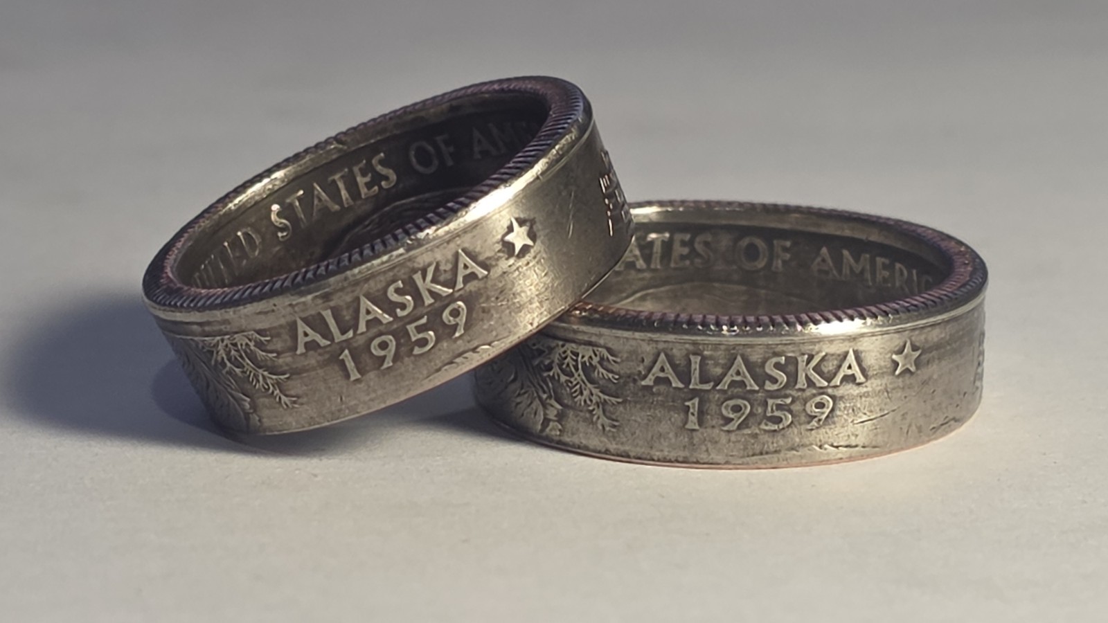 Handmade US State Quarter Coin Ring – Sizes 4-14 – Any State – Amazing Gift