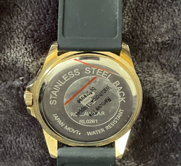 Women’s Rocawear Watch Crystal Accent Gel Band New battery Vintage