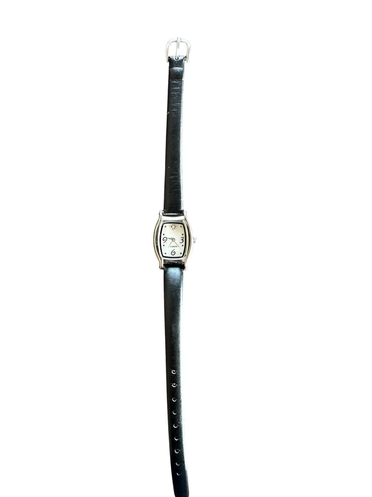 AVON DIAMOND F325417-1/LS WATCH GENUINE DIAMOND In 12 O’Clock Black Leather Band