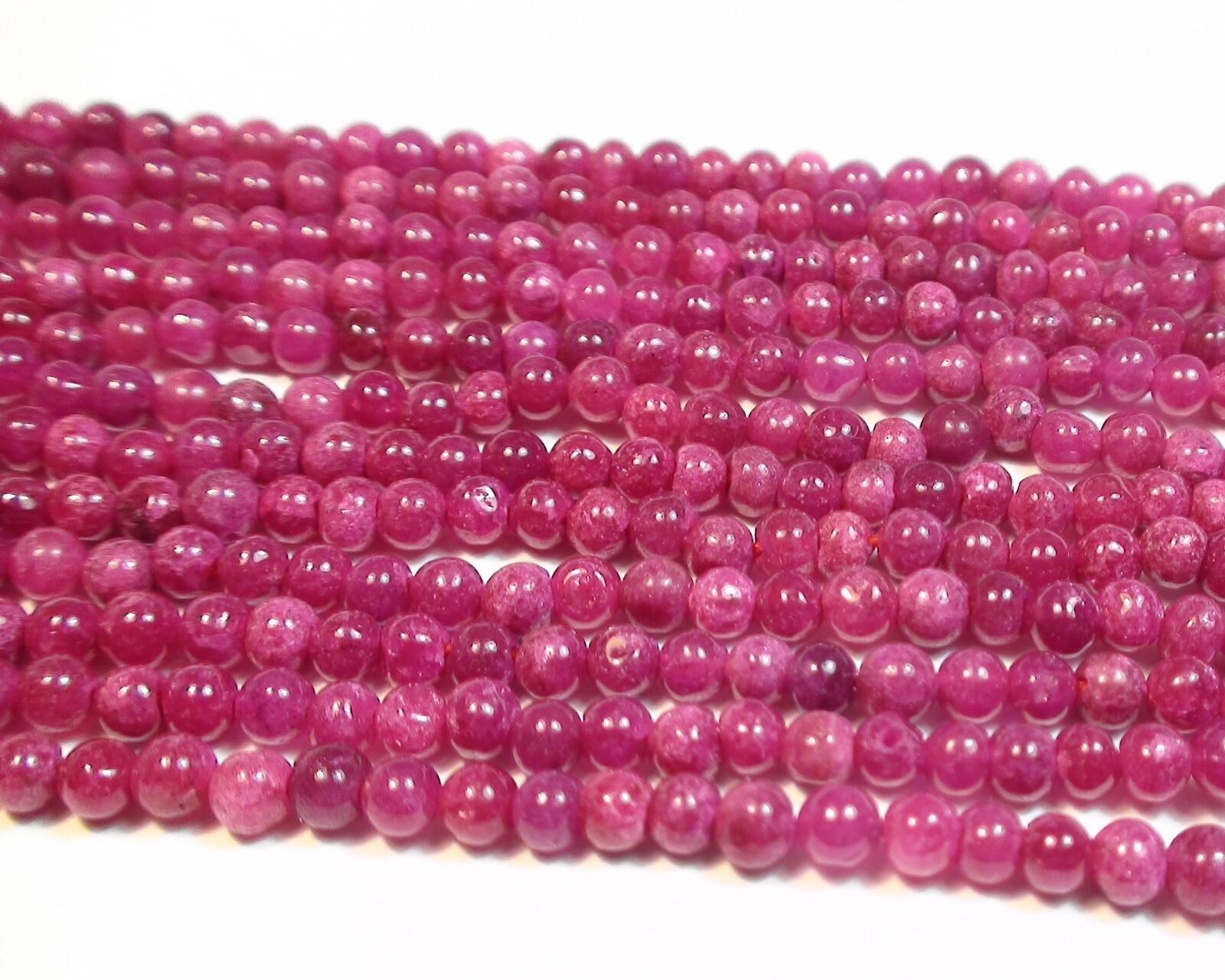 BIG! 367.10 ct NATURAL ROYAL FIRE PINK RED RUBY SILK CORD NECKLACE 16,7/8”,19.5