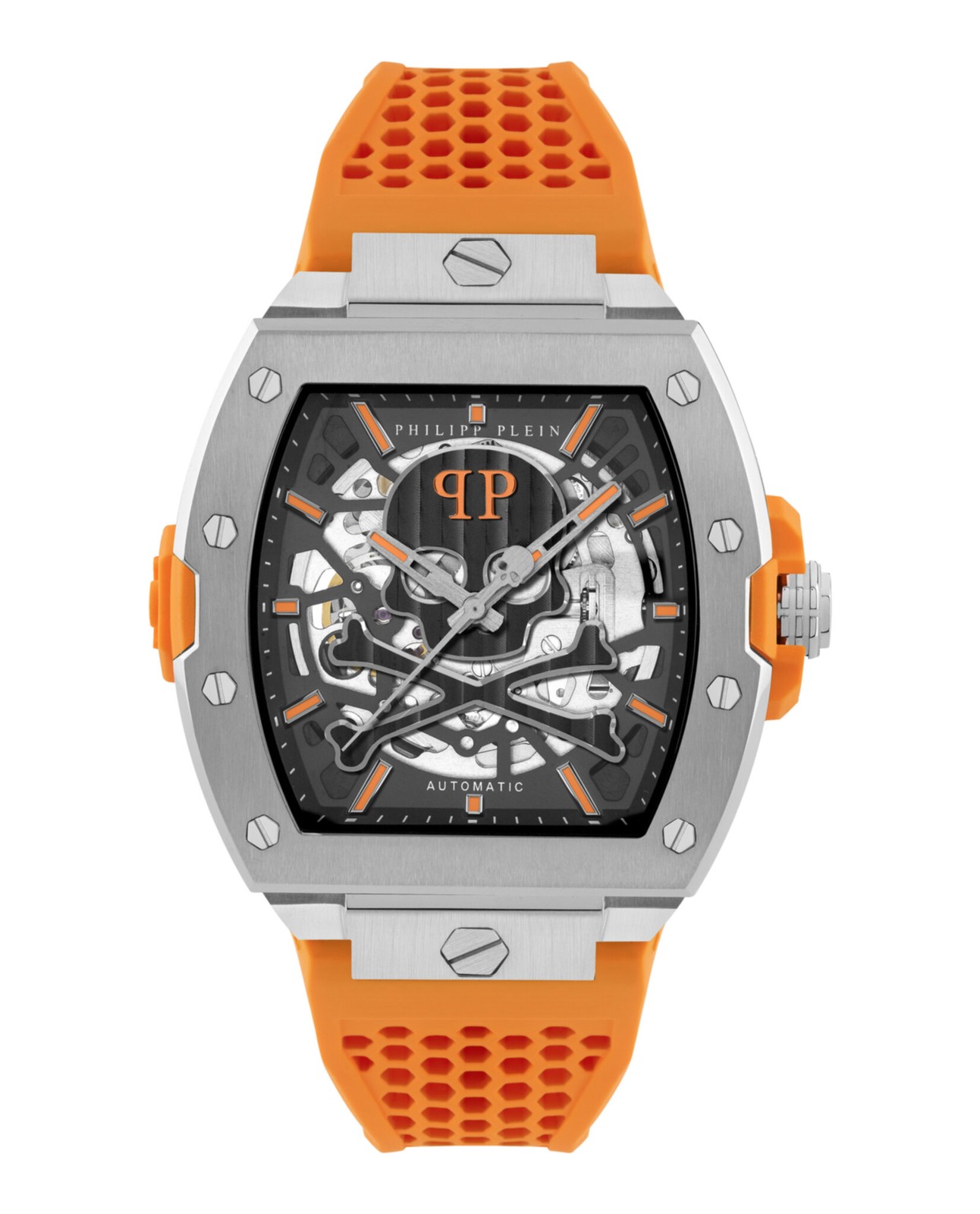 Philipp Plein Mens Stainless Steel 44mm Strap Fashion Watch