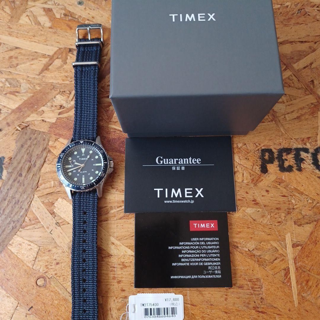 TIMEX TW2T75400 Navy XL Quartz Watch Blue Dial 100M Water Resistant 44mm